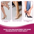 thumbnail image 2 of Bukihome High Heel Cushion Inserts for Women - 3/4 Invisible Insoles Prevent Feet from Sliding Forward - Shock & Sweat Absorption - Comfort Shoe Pads for High Heels Sandals Flats,Size L, 2 of 7