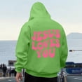 thumbnail image 5 of Christian Jesus Hoodies Mens Faith Religious Graphic Hooded Sweatshirt Spirng Fall Pullover Tops Green M, 5 of 7