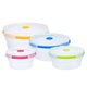 thumbnail image 4 of Piezas Tazón de Camping Plegable Amarillo Azul Verde, Caja de Almuerzo Plegable de Silicona con Tapa Tazón Ensaladera Retráctil Plegable Contenedores de Alimentos para Cocina Acampar al Aire Libre Sen, 4 of 5