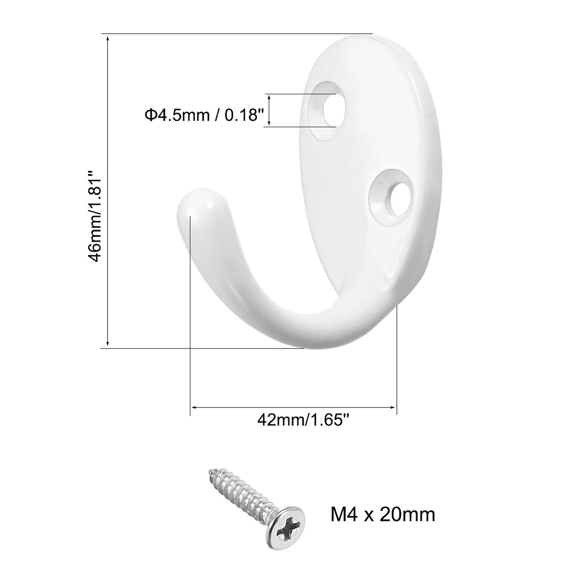 Wall Mounted Hook Robe Hooks Single Coat Hanger Hanging, Zinc Alloy