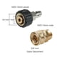 thumbnail image 1 of Conector de lavadora a Presión ZHCH M22 a Rosca interna de 3/8' conector rápido de latón 2pacs, 1 of 4