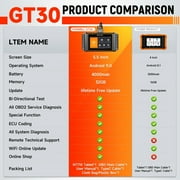 FOXWELL GT30 Bidirectional OBD2 Scanner, Automotive Diagnostic Scan Tool, Full System Code Reader 35+ Service Reset E-CU Coding Fit For All Cars