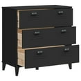 thumbnail image 3 of vidaXL Armoire à Tiroirs VIKEN Noir Bois Manufacturé, 3 of 5
