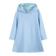 thumbnail image 4 of XYAIYT Long Sleeve Dresses for Girls Solid Color Long Sleeve Knee Length Dress Comfy Lightweight Kids Clothes, 4 of 6