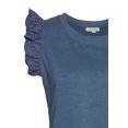 thumbnail image 5 of LASCANA Women's Ruffle Eyelet Sleeve Top Eyelet Detail, 5 of 5