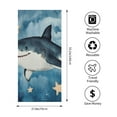 thumbnail image 4 of ZFLMY Shark Stars Ocean Beach Towel - Large Microfiber Travel Towel for Bathroom, Beach, Yoga, Camping, Hiking 55.1x27.6in, 4 of 7