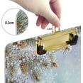 thumbnail image 4 of FMSHPON Christmas Xmas Pine Snowman Present Clipboard Hardboard Wood Nursing Clip Board and Pull for Standard A4 Letter 13x9 inches, 4 of 5