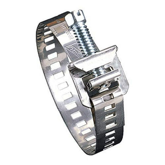 6910451#104 SS Screw Clamp with 300 SS Screw, 4" to 7-1/4" Diameter, 9/16" W