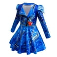 thumbnail image 2 of Girls Mal Costume Cosplay Dress Halloween Fancy Outfit Sets, 2 of 8