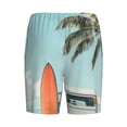 thumbnail image 2 of Lsque Vintage Surf Van Beach Mens Sleep Pajama Shorts,Short Pajama Pants, Cotton Ultra-Soft Knit-3X-Large, 2 of 9