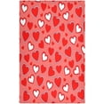 thumbnail image 2 of Valentine's Day Love Heart Kitchen Dish Towel 4 Pack, Soft Absorbent Dishcloths Reusable Hand Towel Washable Tea Towels for Home Kitchen Bar Table Decor, 28 x 18 Inch, 2 of 7