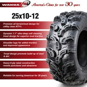 Wanda ATV Tires 25X10-12 25X10X12 6PR P375 - Super Lug Mud, Set 2
