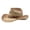 35# Coffee, variant on Western Cowboy Hats for Women Classic Felt Wide Brim Fedora Hat with Belt Buckle Retro Panama Hat Unisex Rolled up Cap Black