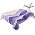 thumbnail image 2 of Purple Waves Coastal Table Cloth Waterproof Tablecloths, PurpleOmbre Summer Beach Oceans Tablecloth Dining Table Cover for Kitchen Party Tabletop Outdoor, Rectangle Tablecloth 52x70 Inch, 2 of 9