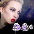 thumbnail image 3 of Paire de Boucles d'Oreilles Clous pour Femmes Bijoux de Mariage, 3 of 4