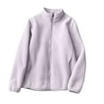 thumbnail image 1 of Veste en Molleton pour Femmes, Veste Sans Capuche à Fermeture Éclair à Manches Longues, 1 of 9