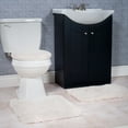 thumbnail image 3 of Somerset Home 3 Piece Super Plush Non-Slip Bath Rug Set - Ivory, 3 of 4