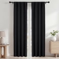 thumbnail image 1 of Blackout Cortinas, Cortinas Blackout Térmicas Aislantes 42x84 Pulgadas, Cortinas Oscurecedoras con Bolsillo para Barra para Sala de Estar y Recámara, Paneles de Tratamiento de Ventanas con Reducción, 1 of 7