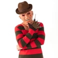 thumbnail image 3 of P-jsmen-Disfraz de Cosplay de Freddy Krueger para hombre, suéter de punto a rayas rojas, sombrero de copa, máscara, accesorios de Halloween, 3 of 4