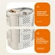 thumbnail image 5 of Organizadores de armario y almacenamiento, cesto plegable para ropa sucia, cesta de almacenamiento de baño de gran capacidad para el hogar, cesta de almacenamiento multicapa con asa., 5 of 7