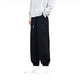 thumbnail image 2 of Pantalones de pana de color liso para hombre, largos, con bolsillos y cordón, con ribete en la pierna., 2 of 4