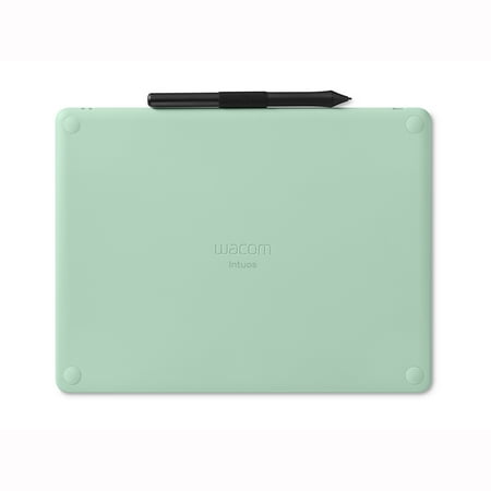 Wacom - Intuos Wireless Graphics Drawing Tablet for Mac, PC, Chromebook & Android (Medium) with Software Included - Pistachio