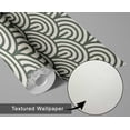 thumbnail image 5 of S4Sassy Modern Semi-Circle Geometric Wallpaper- Beige Wall Covering,25" x 60" Self-Adhesive Textured Vinyl Wallpaper, Decorative Walls Wrap, Easy DIY Wall Covering For Bedroom, Cabinets, Living Space, 5 of 6