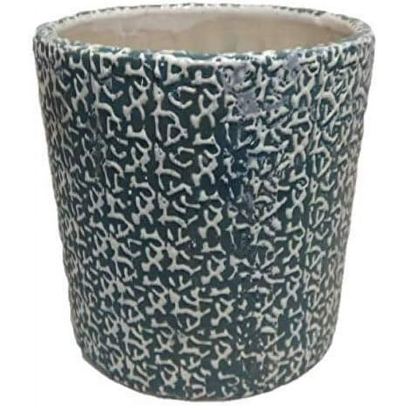 India Meets India Handicraft Ceramic Flower Pots Ceramic Planter Plant Pots Indoor Outdoor Planter, Best Gifting, Made by Awarded Indian Artisans