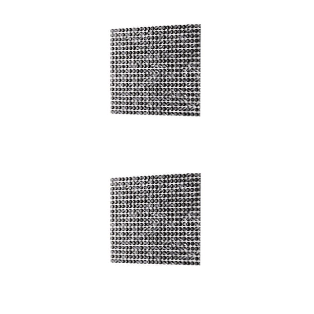Injueey Crystal Rhinestone Ribbon Glass Drill Mesh Glitter Sticker Suministros para el hogar DIY Ornamento negro 8 pegamento de fusión en caliente Type2 NO2 Injueey CBP223925