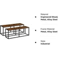 thumbnail image 4 of Dining Benches, Pair of 2 Benches, 47.2 Inch Table Bench, Industrial Style Indoor Bench, Steel Frame, Easy to Assemble, for Kitchen, Dining Room, Rustic Brown and Black BF12CDP201, 4 of 4