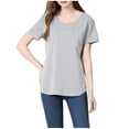 thumbnail image 4 of Wancir Women's Maternity Shirts Short Sleeves Nursing Tops Breastfeeding Tees Pregnancy Clothes, 4 of 6