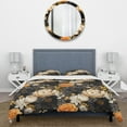 thumbnail image 3 of Designart "Marigold Brilliance Collage III" Floral Bedding Covert Set - Cottage Bed Set With 2 Shams, 3 of 5