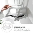 thumbnail image 5 of Diekin 1Pc Wall-mounted Router Holder Punch-free Router Rack Storage Rack (White), 5 of 6