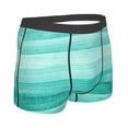 thumbnail image 3 of Kll Teal Turquoise Men'S Cotton Boxer Briefs Underwear-Small, 3 of 9