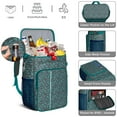 thumbnail image 5 of Travel Cooler Bag - DarkGreen Cartoon Dinosaurs Silhouette Pattern Camping Beer Cooler Backpack with Bottle Opener- Waterproof Insulated Picnic Backpacks - Cooler Bag for Beach, 5 of 6