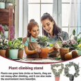 thumbnail image 5 of Metal Garden Trellis for Climbing Plants Mini Trellis Metal Plant Supports, Round and Heart Shaped, for Potted Plants 2 PCS, 5 of 5