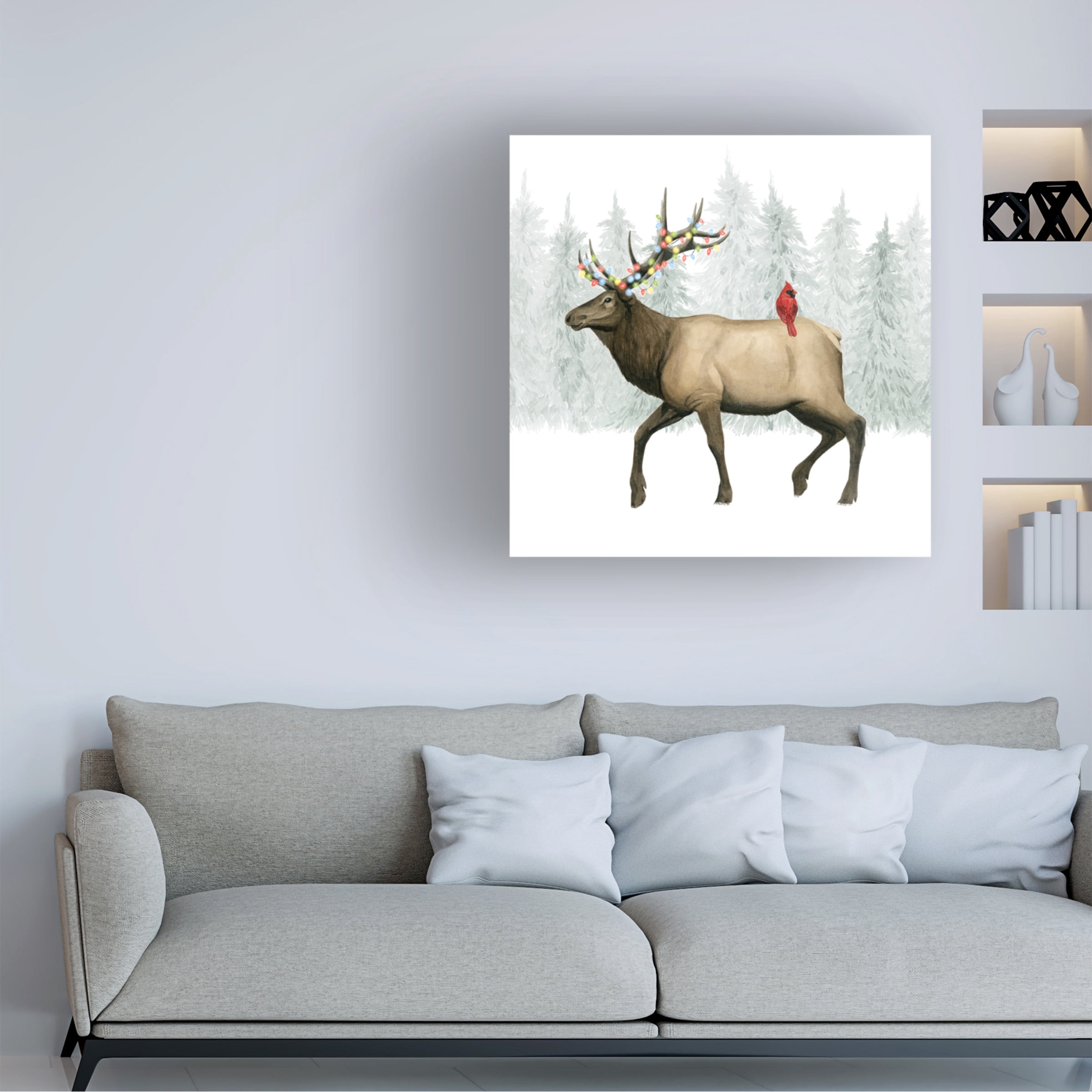 Grace Popp 'Festive Forest I' Canvas Art