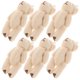 thumbnail image 2 of Miniature Stuffed Animals Plush Bear For Infants Phone Accessories 6Pcs Movable Joints White Color, 2 of 5