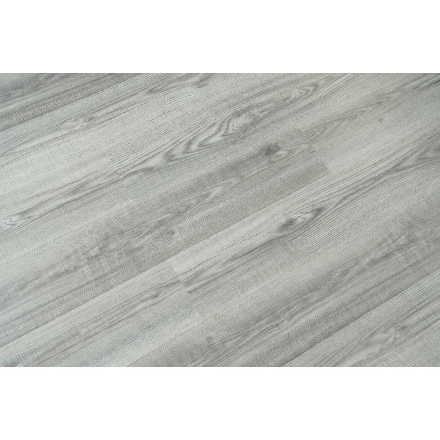 Elegant Kitchen & Bath LVFGRY01-7-5.5-V2 7 x 48 x 5.5 mm 12 Mil Luxury Vinyl Flooring, Fossil Oak Grey