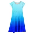 thumbnail image 4 of Summer Dresses For Girls Tween Girl Dresses Big Girls Dresses Gradient Casual Comfort Dress A Line Dress Beach Dresses Vacation Outfit, 4 of 5