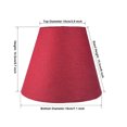 thumbnail image 3 of Unique Bargains Lampshades Floor Table Lamp Shade Light Cover 3.9x7.1x5.9 Inch Red, 3 of 3