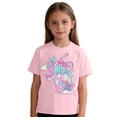 thumbnail image 4 of Trendfront Girls Cartoon Graphic Shirt Cute Character Print Summer Tee Crewneck Short Sleeve Casual Fashion T-Shirt Everyday Wear Playwear Tops, 4 of 4