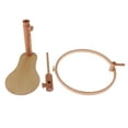 thumbnail image 2 of yuksok Adjustable Embroidery Hoop Wood Standing Leg Embroidery Frame Cross Stitch Rack 24cm, 2 of 7