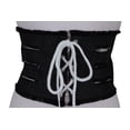thumbnail image 2 of Women Wide Tie Corset Black Denim Band Jeans Fashion Belt M, 2 of 15
