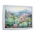thumbnail image 2 of Designart "Desert Green Succulent Serenity" Succulent Floater Framed Canvas Prints, 2 of 5