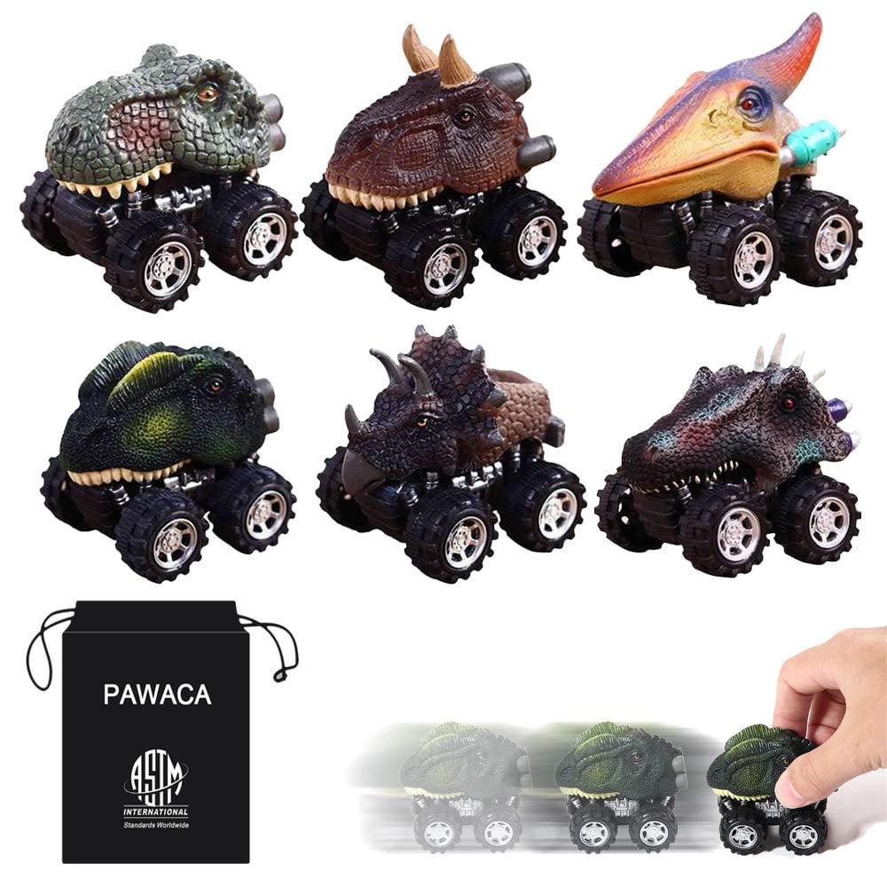 pull back dinosaur cars