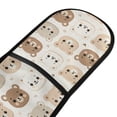 thumbnail image 2 of Dailycode Double Sided Oven Mitt with Loop Heat Resistant Kitchen Long Potholders 7" x 35" Cute Little Bear Face, 2 of 6