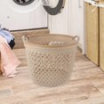 thumbnail image 2 of Laundry Basket Plastic Clothes Hamper Washing Basket Laundry Hamper with Handle, 2 of 3