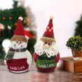 thumbnail image 2 of Frogued Christmas Gnomes Adorable Colorfast Polyester Christmas Ornaments Figurine for Home (Snowman), 2 of 13
