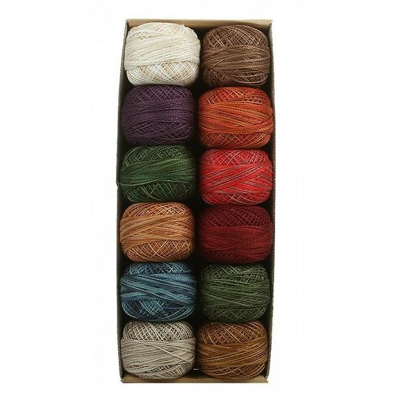 Valdani Variegated Pearl Cotton Ball Size 12 109yd Artists Pallete Collection